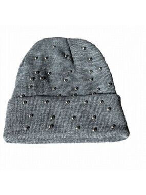 Grey Toque with Silver Balls, NWOT